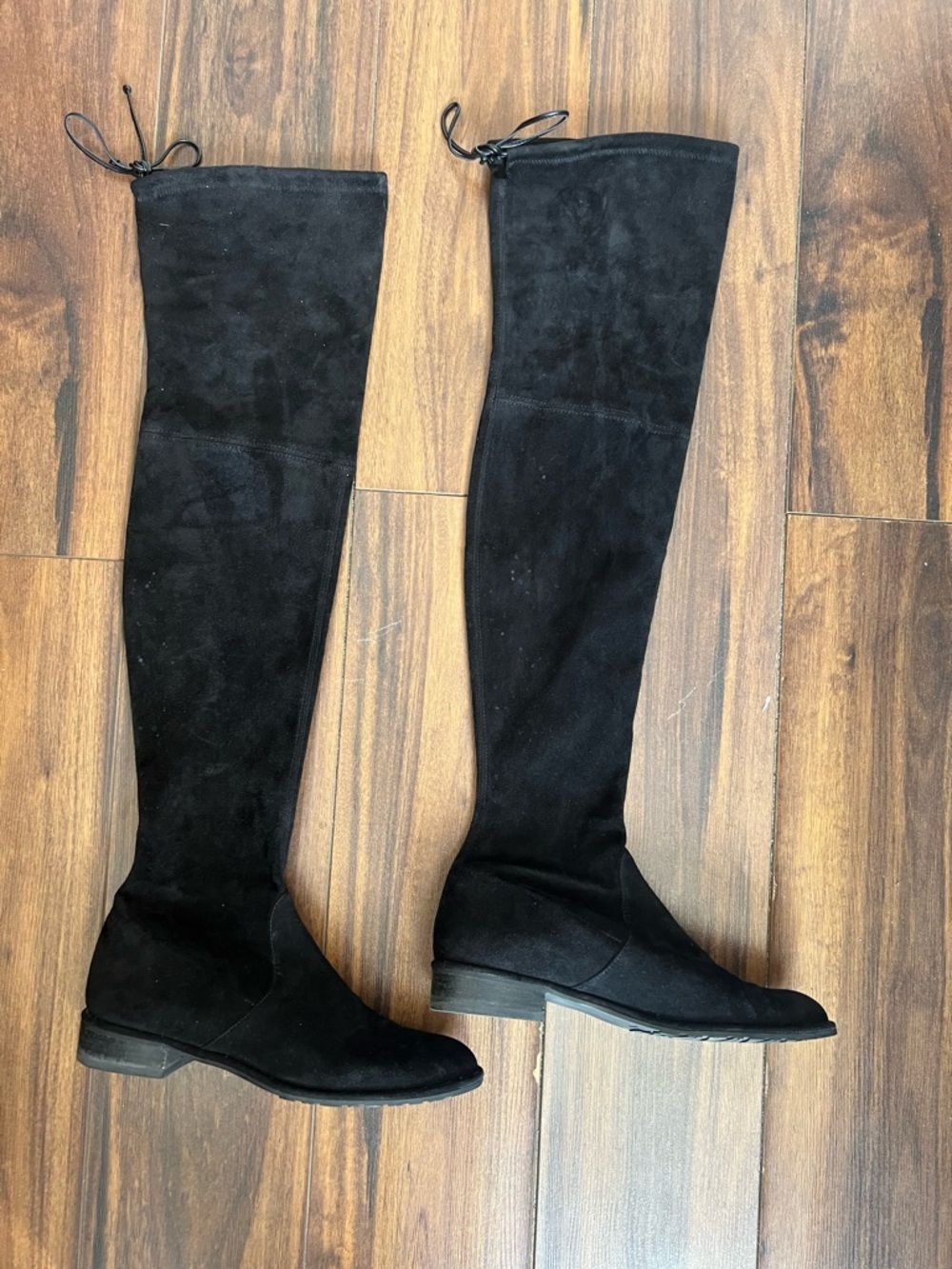 Stuart Weitzman Over-the-Knee Boots – Black Suede – Size 8.5 - Picture 13 of 13